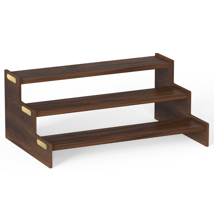 Dolvin Ladder Style Engineering Wood Spice Masala Rack Shelf Stand Organizer/Spice Bottle Display Rack & Cup Stand for Home & Kitchen, DIY (Do it Yourself)