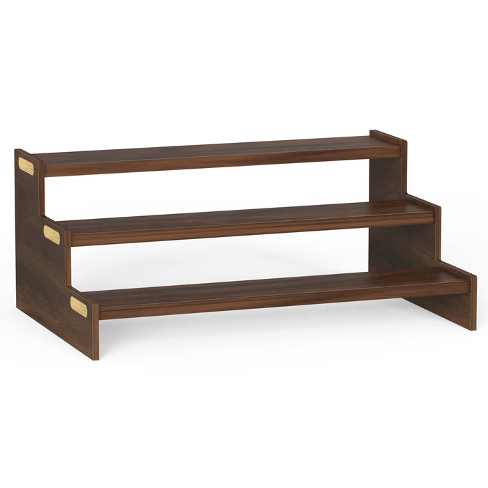 Dolvin Ladder Style Engineering Wood Spice Masala Rack Shelf Stand Organizer/Spice Bottle Display Rack & Cup Stand for Home & Kitchen, DIY (Do it Yourself)