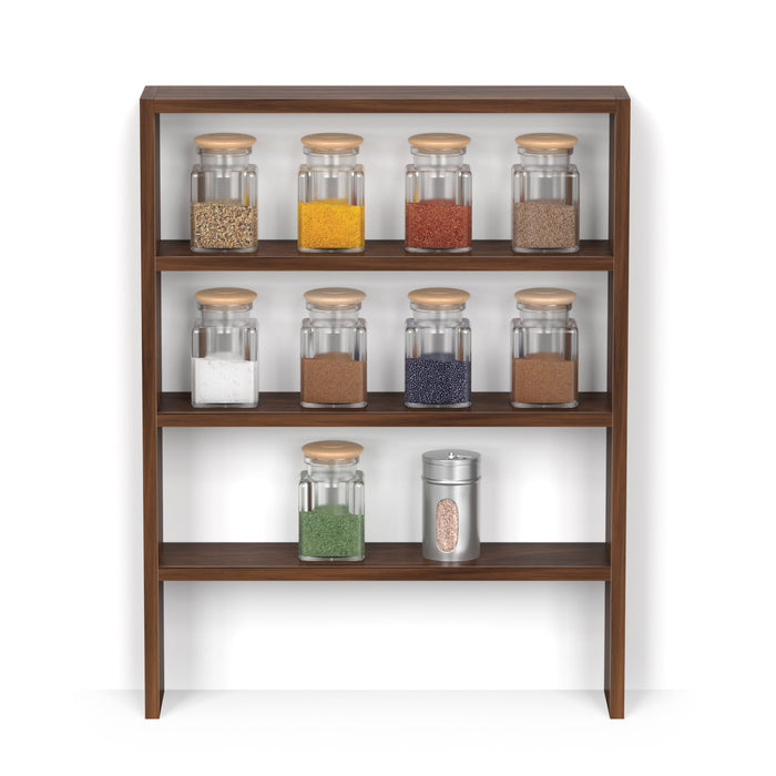 Yobeo 4 Tier Engineering Wood Spice Masala Rack Shelf Stand Organizer/Spice Bottle Display Rack & Cup Stand for Home & Kitchen, DIY (Do it Yourself)