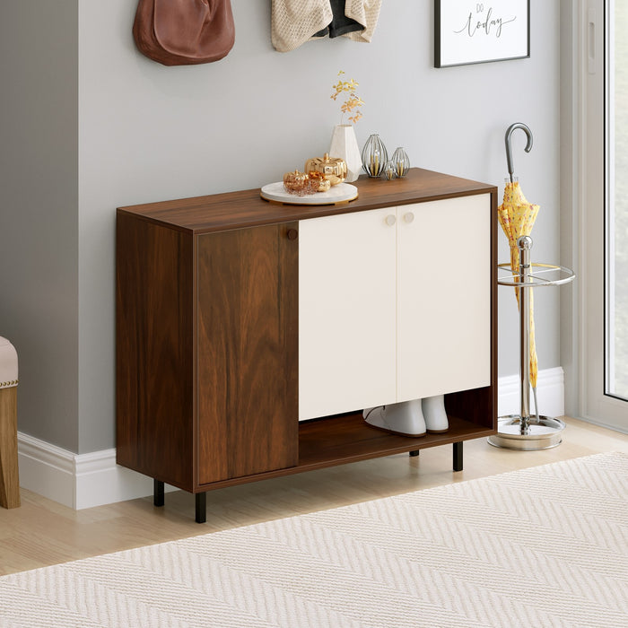 Prorage Engineered Wood 2 Doors Shoe Rack Cabinet for Slipper & Footwear