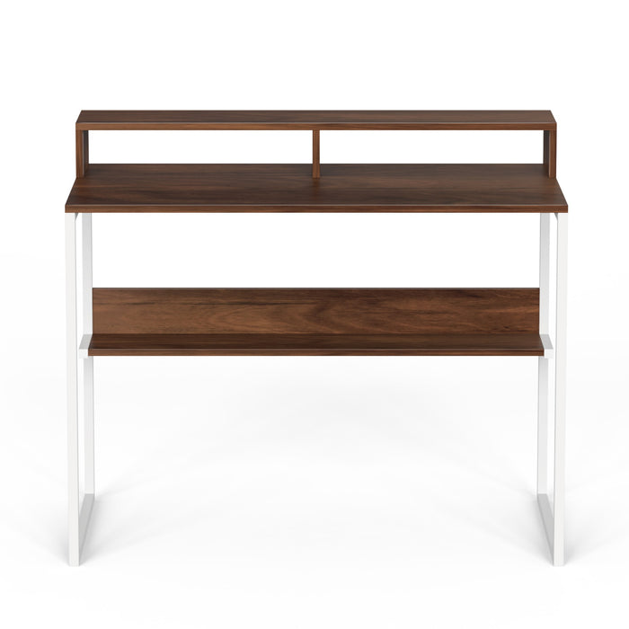 Corbyn Plus Study and Computer Laptop Table with Monitor Stand for Home or Office, WFH Desk, with Shelves Storage for Books and Décor Display, DIY(Do It Yourself)