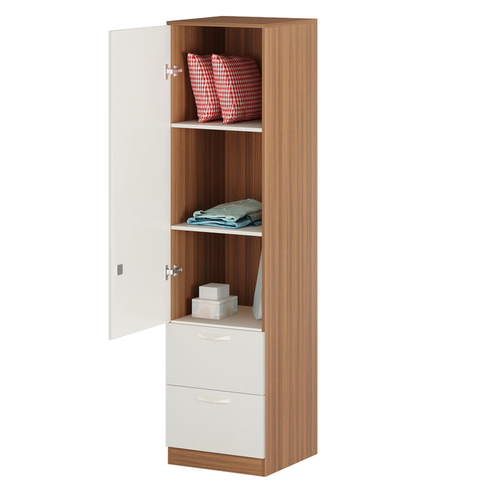 Andrie  Single Door Wardrobe with Two Drawer