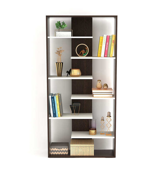 Maxelle Bookshelf (Large) |Wenge & White