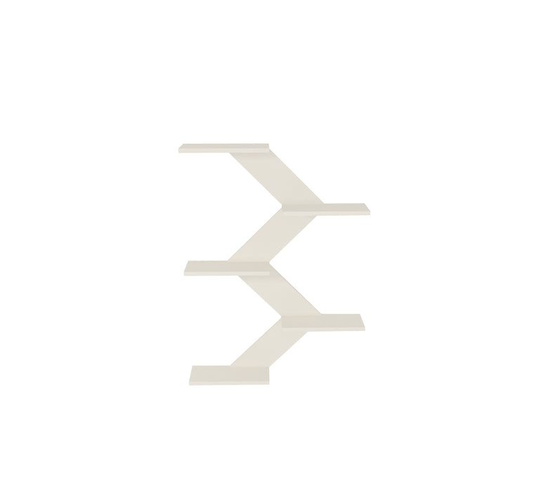 Bluewud Astrella Engineered Wood Lifestyle Wall Shelf / Display Rack (Frosty)