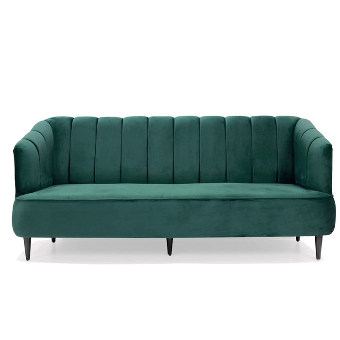 Bluewud Wilber 3 Seater Sofa (Green)