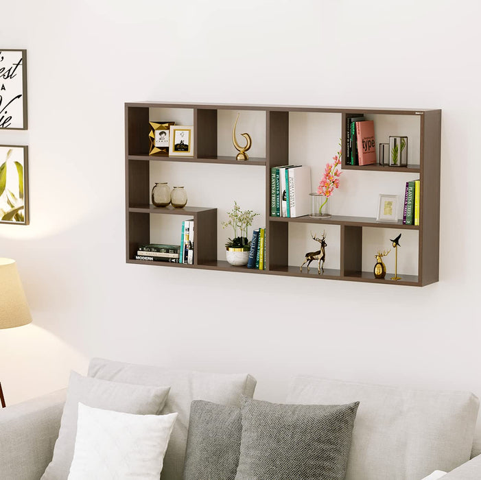 Petree Wall Mount Wall Shelf, Display Rack |Wenge