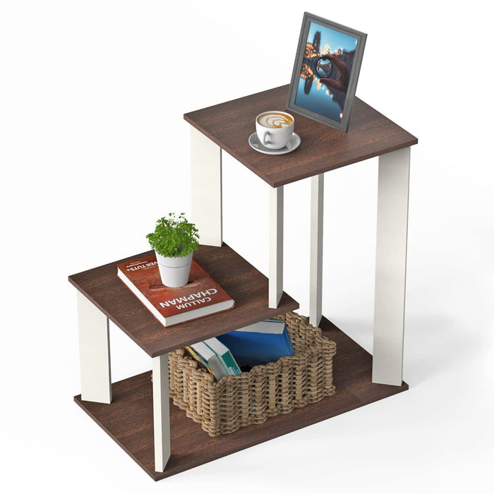 Coras Multipurpose Side Table (Wenge & White)