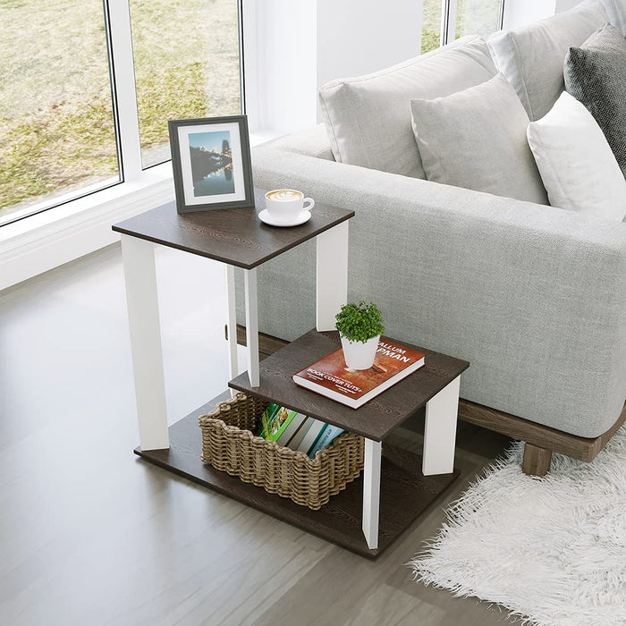 Coras Multipurpose Side Table (Wenge & White)