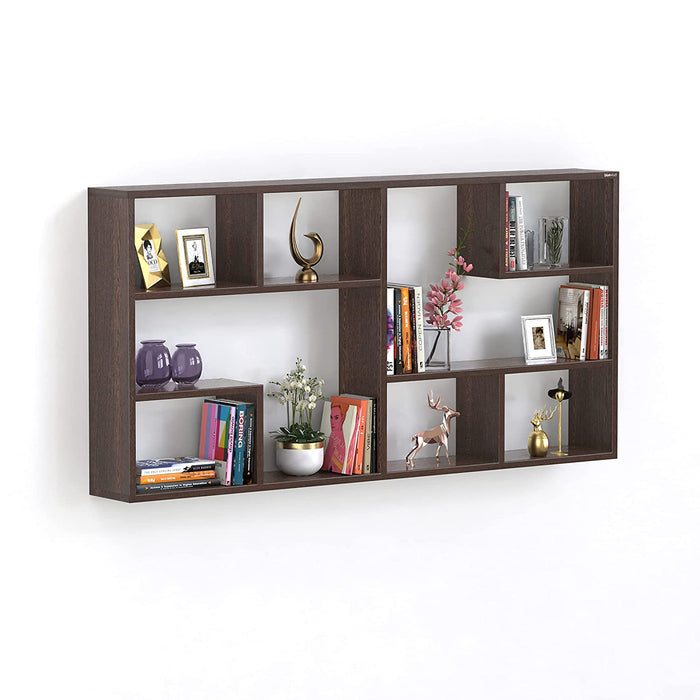 Petree Wall Mount Wall Shelf, Display Rack |Wenge