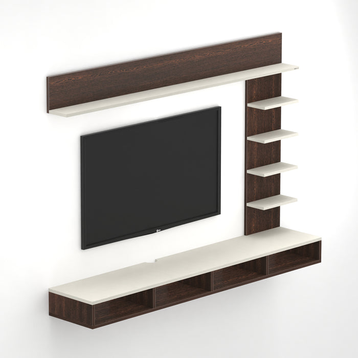 Primax Plus TV Unit Large, Ideal for Up to 50" |Wenge & Frosty White