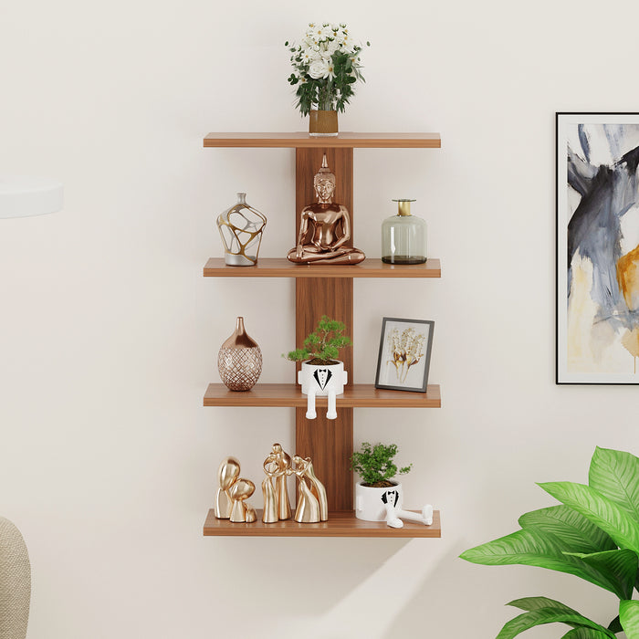 Stellar Plus Display Shelf 4 |Walnut