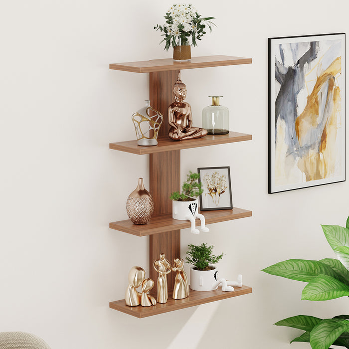 Stellar Plus Display Shelf 4 |Walnut