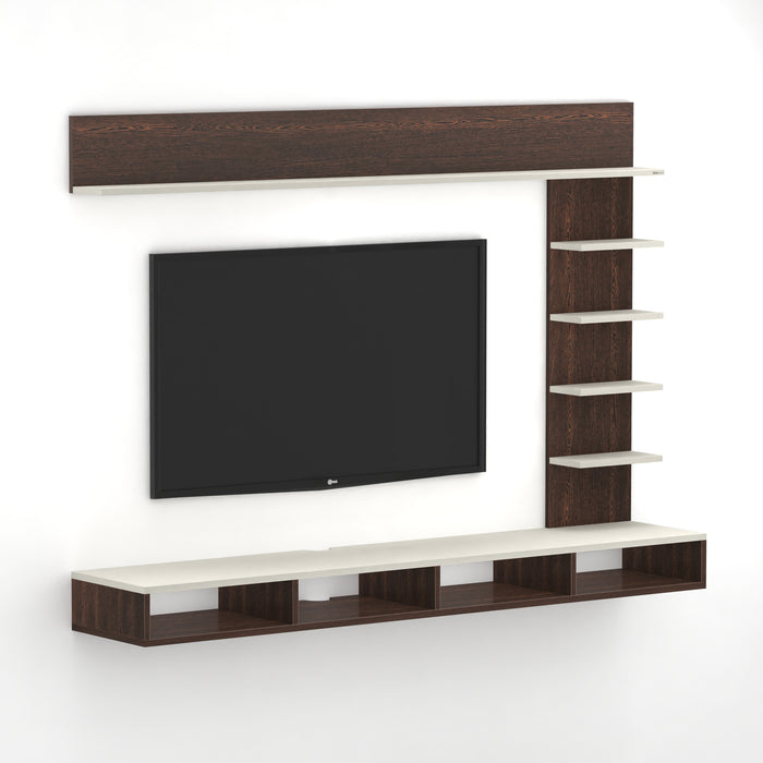 Primax Plus TV Unit Large, Ideal for Up to 50" |Wenge & Frosty White