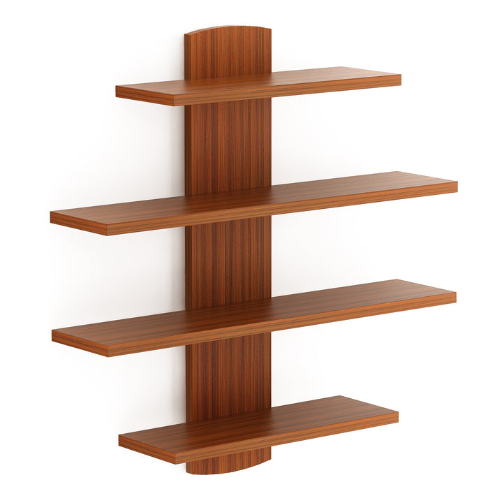 Caselle Wall Shelf 4 shelves |Walnut