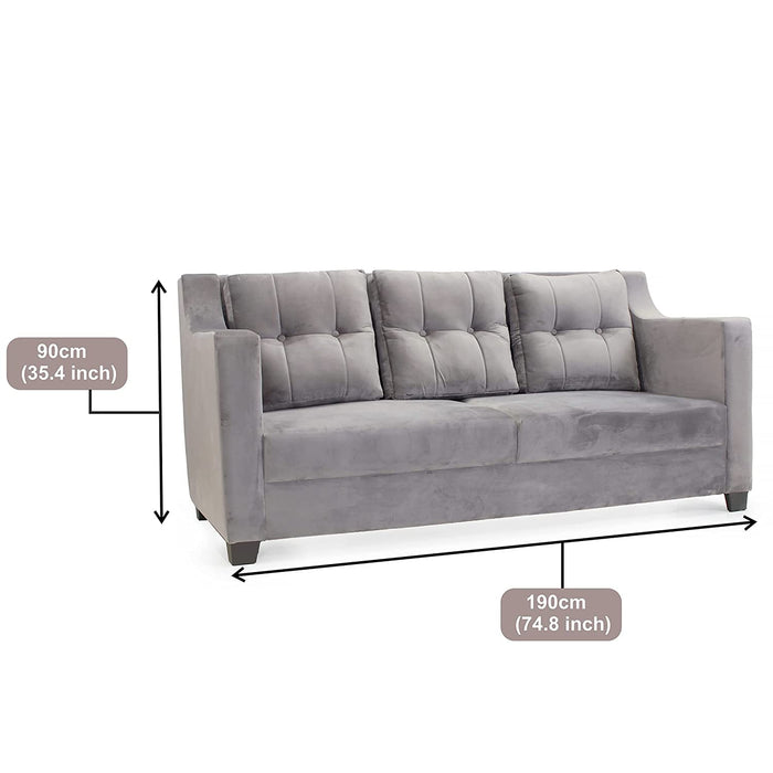Geniee 3 Seater Sofa with Cushions