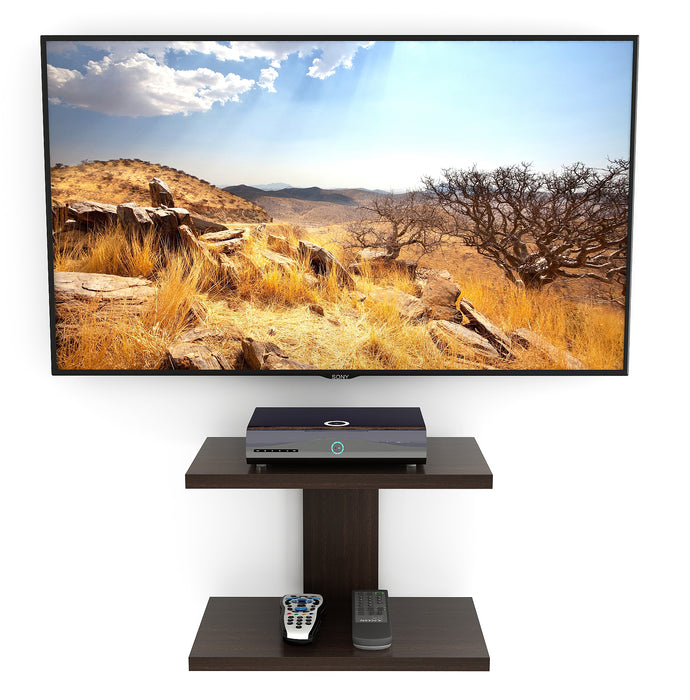 Stellar Plus Tv Wall Unit, Set Top Box Stand Wenge (Up to 32") |Wenge