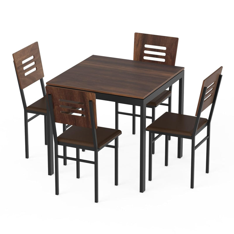 Halven 4 Seater Dining Table Set for Home | Compact Modern Dining Table with 4 Chairs