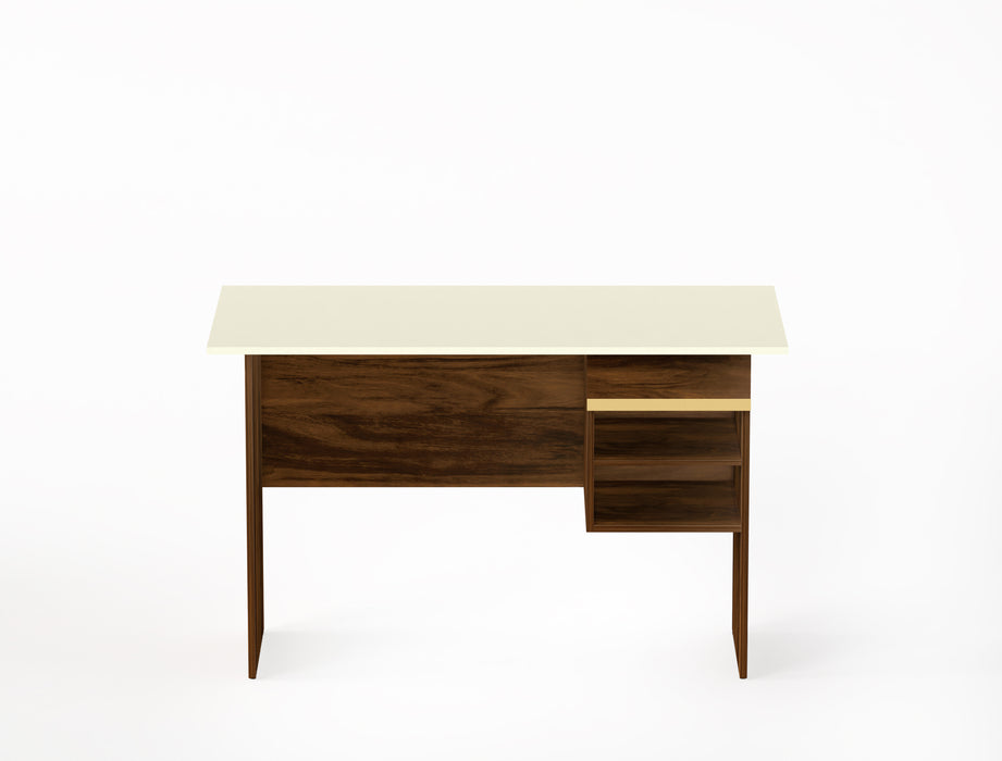 Amalet Study table (Brown Maple & Beige)