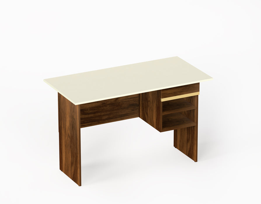 Amalet Study table (Brown Maple & Beige)