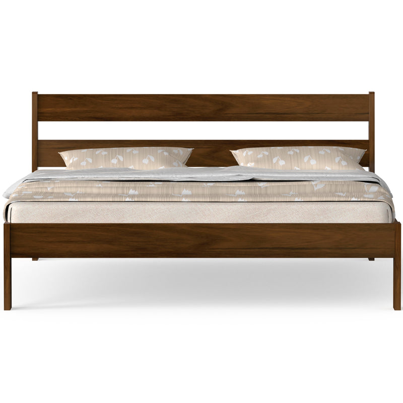 Roverb Engineered Wood King Size Bed (Maple)