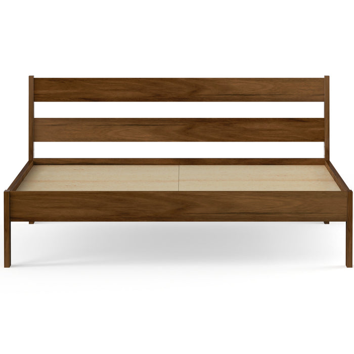 Roverb Engineered Wood King Size Bed Without Storage Box