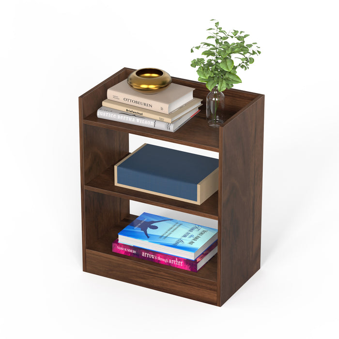 Nohee Engineered Wood Bed Side End Table for Bedroom Home Furniture (Brown Maple)