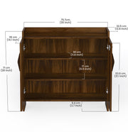 Brooklayn Shoe Rack |Brown Maple