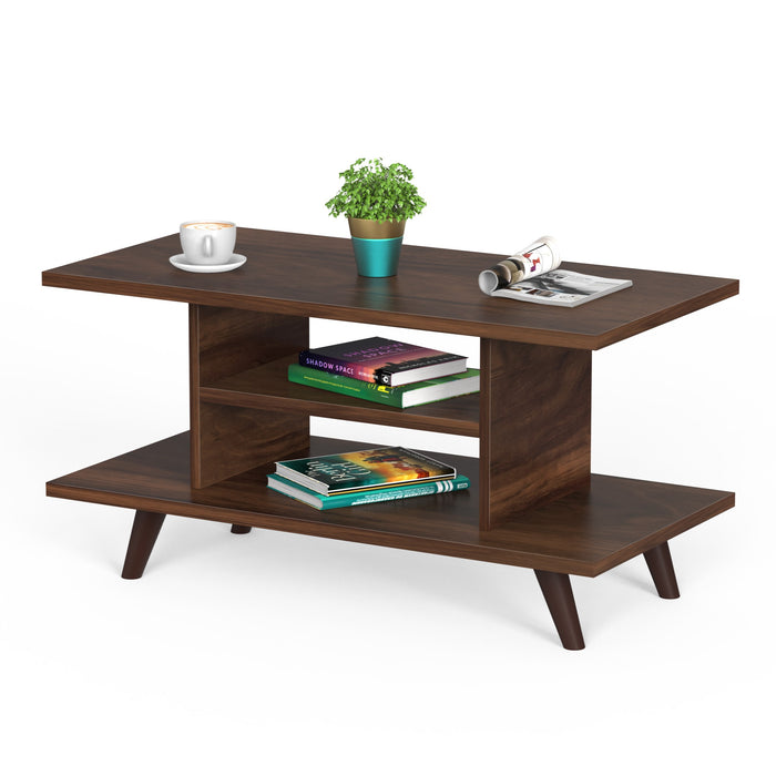 Anatdol Standard Engineered Wood Coffee Center Sofa Tea, Teapoy Console Table