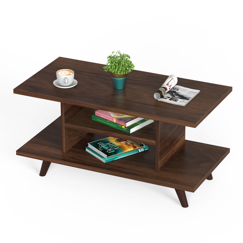 Anatdol Standard Engineered Wood Coffee Center Sofa Tea, Teapoy Console Table