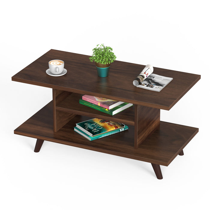 Anatdol Standard Engineered Wood Coffee Center Sofa Tea, Teapoy Console Table