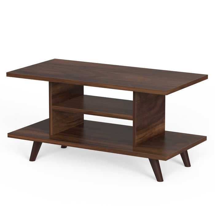 Anatdol Standard Engineered Wood Coffee Center Sofa Tea, Teapoy Console Table