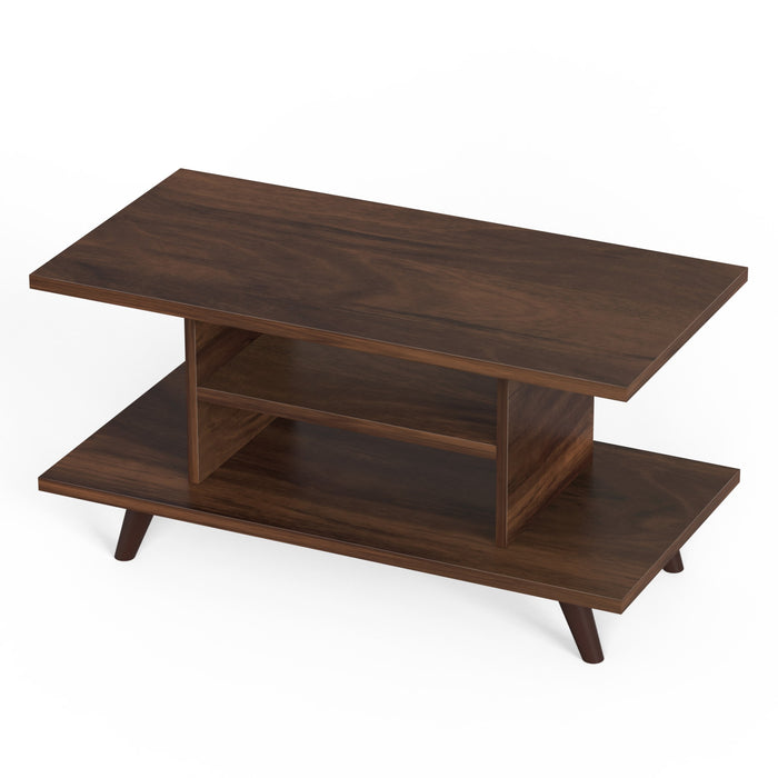 Anatdol Standard Engineered Wood Coffee Center Sofa Tea, Teapoy Console Table