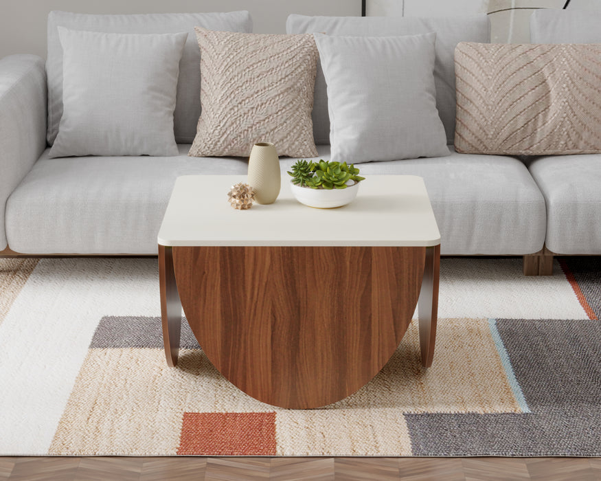 Cleta Centre & Coffee Table Premyrr Range Walnut & Frosty