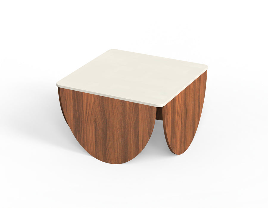 Cleta Centre & Coffee Table Premyrr Range Walnut & Frosty