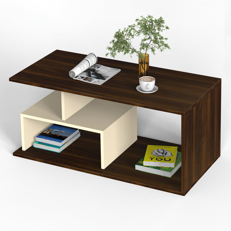 Smohn Coffee & Center Table for Living Room (Maple & Beige)