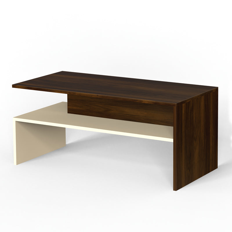 Taurley Coffee & Center Table (Maple & Beige)