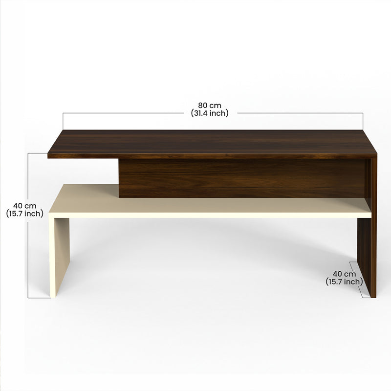 Taurley Coffee & Center Table (Maple & Beige)