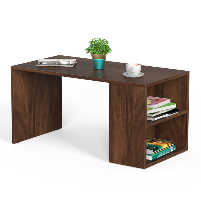 Tayvue Coffee Table Teapoy Console Table for Sofa Set Living Room Home Hall(Brown Maple)