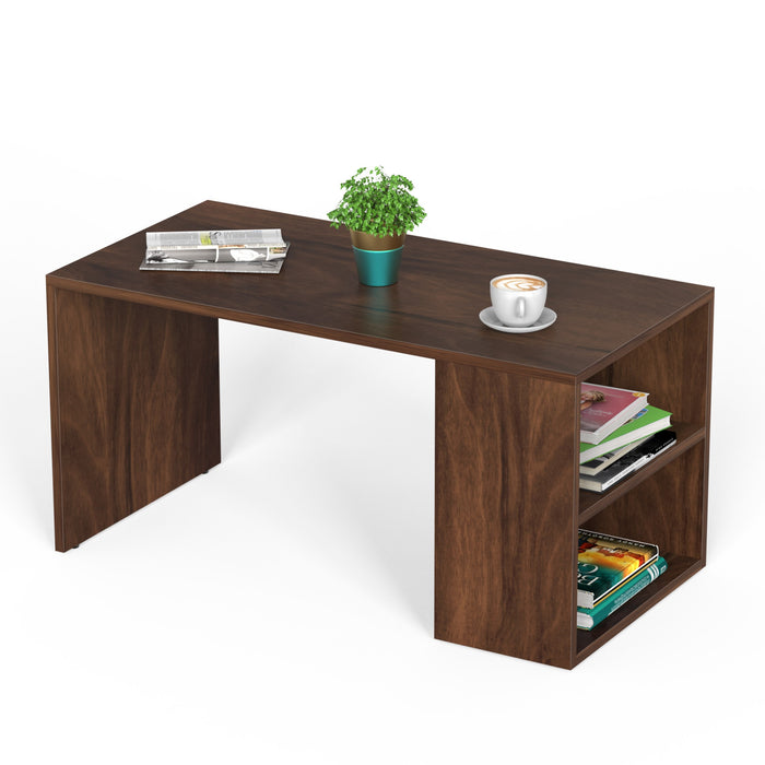 Tayvue Coffee Table Teapoy Console Table for Sofa Set Living Room Home Hall(Brown Maple)