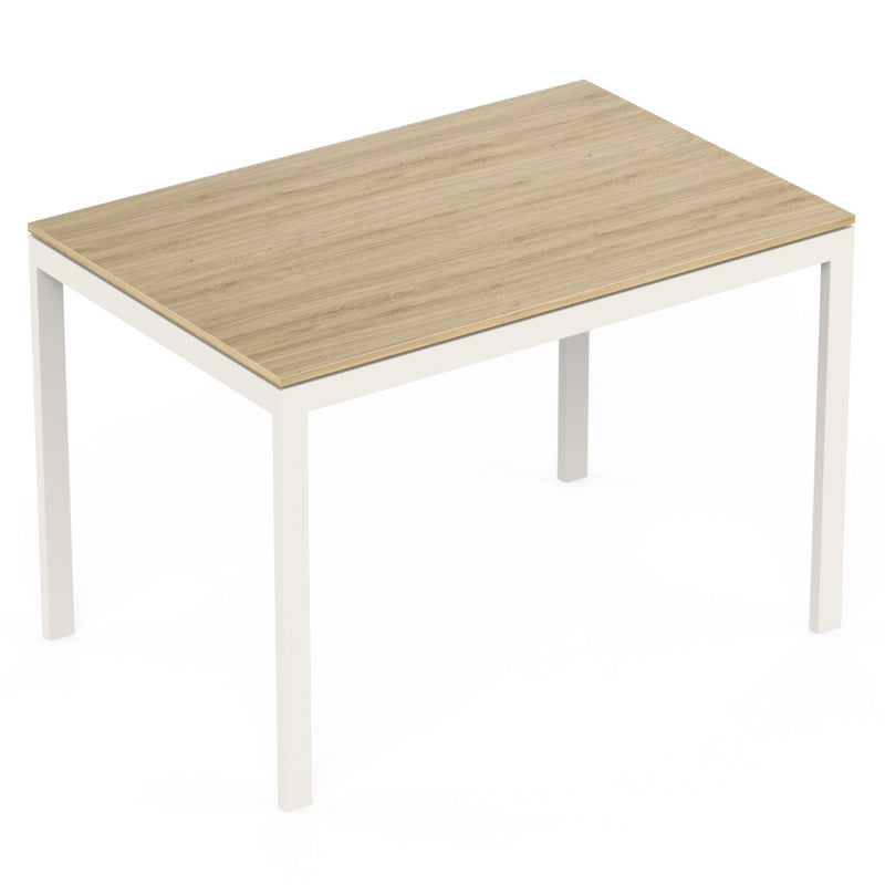 Halven 4 Seater Dining Table for Home DIY (Do it Yourself) (European Oak & White)
