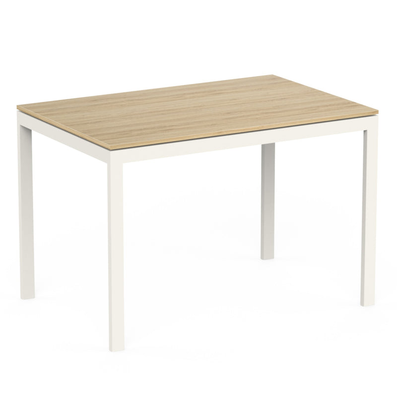 Halven 4 Seater Dining Table for Home DIY (Do it Yourself) (European Oak & White)