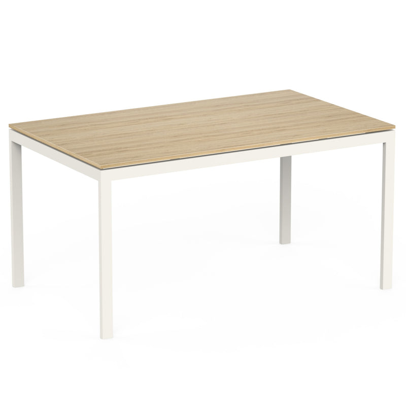 Halven 6 Seater Rectangular Dining Table for Home | Compact Modern Dining Table Without Chair DIY (Do it Yourself) (European Oak & White)