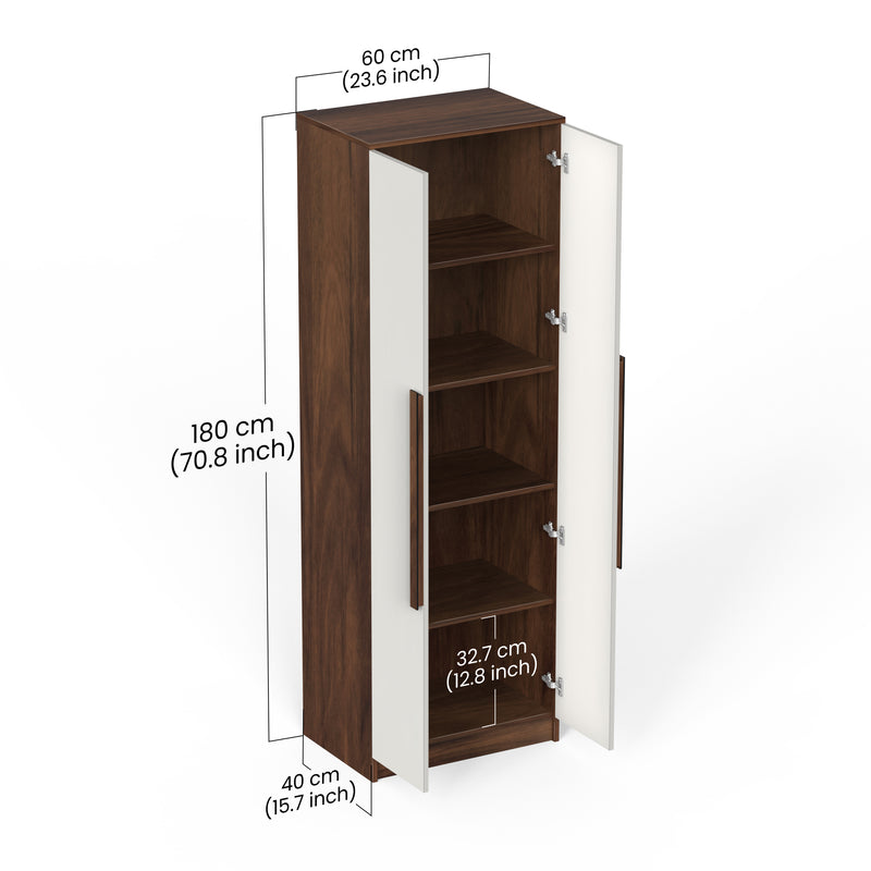 Maltein Mini 2 Door Wardrobe & Clothes Storage Rack