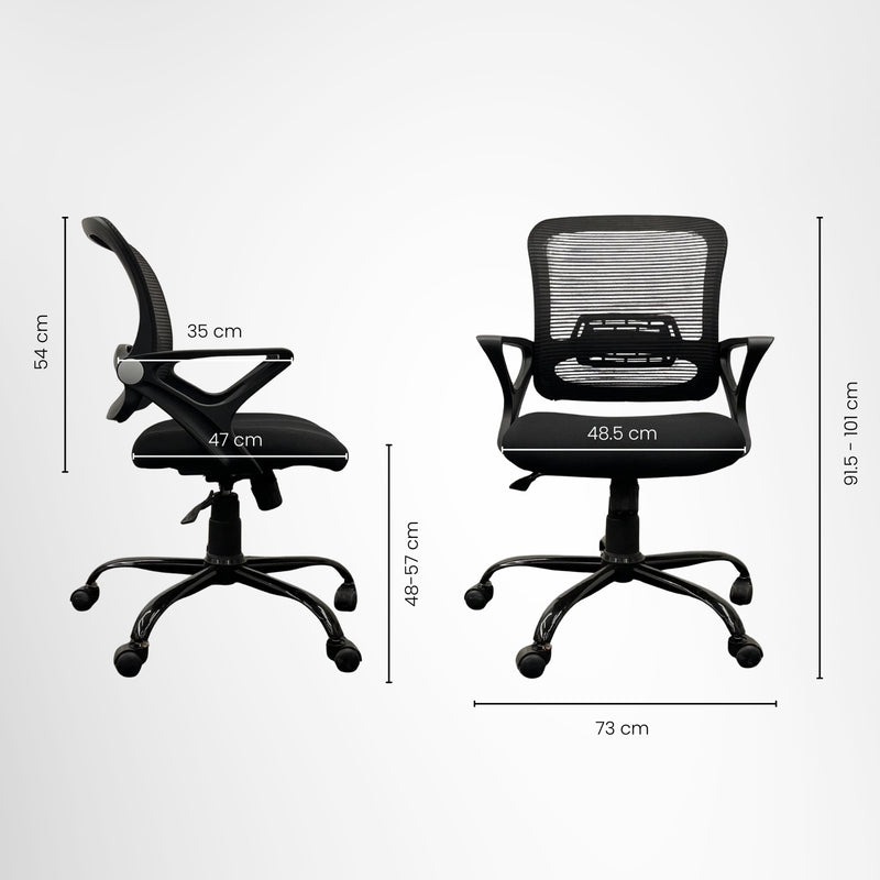 Polli Office Study Chair (Black)