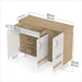 Kaspen Shoe Rack |European Oak & White