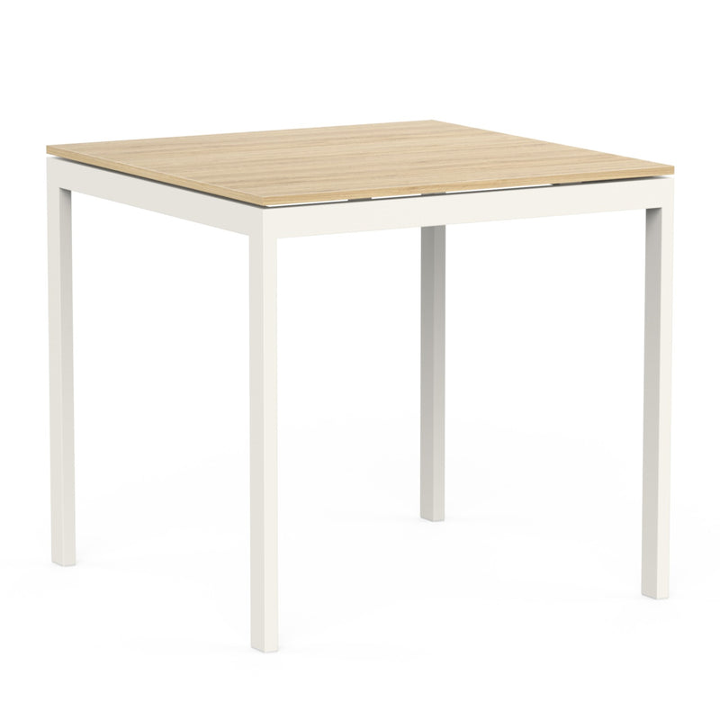 Halven 4 Seater Dining Table for Home | Compact Modern Dining Table Without Chair | DIY (Do it Yourself) (Brown Maple & Black)