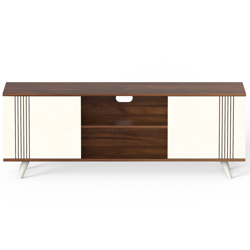 Harmond TV Unit & Cabinet ideal for Upto 55 Inches (Maple & White)