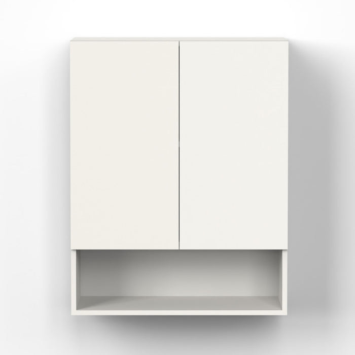 Opryt with Shelf Engineered Wood Kitchen Cabinet Rack, Wall Mounted Storage Cabinet for Kitchen Utensils, Jars, Spices, Modular Cupboard for Home & Kitchen DIY (White)