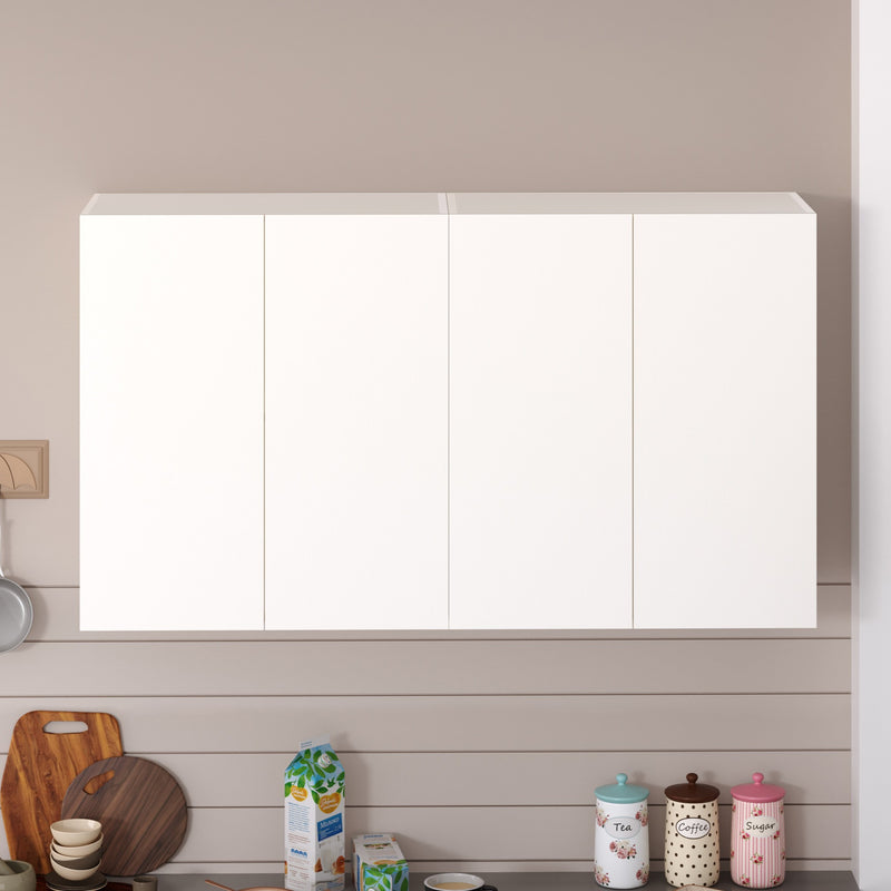 Opryt Kitchen Cabinet Rack Wall Mounted Crockery Storage for Kitchen (Set of Two)