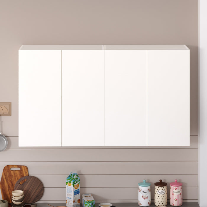 Opryt Engineered Wood Two Kitchen Cabinet Rack, Wall Mounted Crockery Storage Cabinet Unit for Kitchen Utensils - (Set of Two)